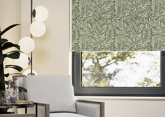 Balmy Palms (Blackout), Lush Green - Twist&Fit Roller Blind - Image 5